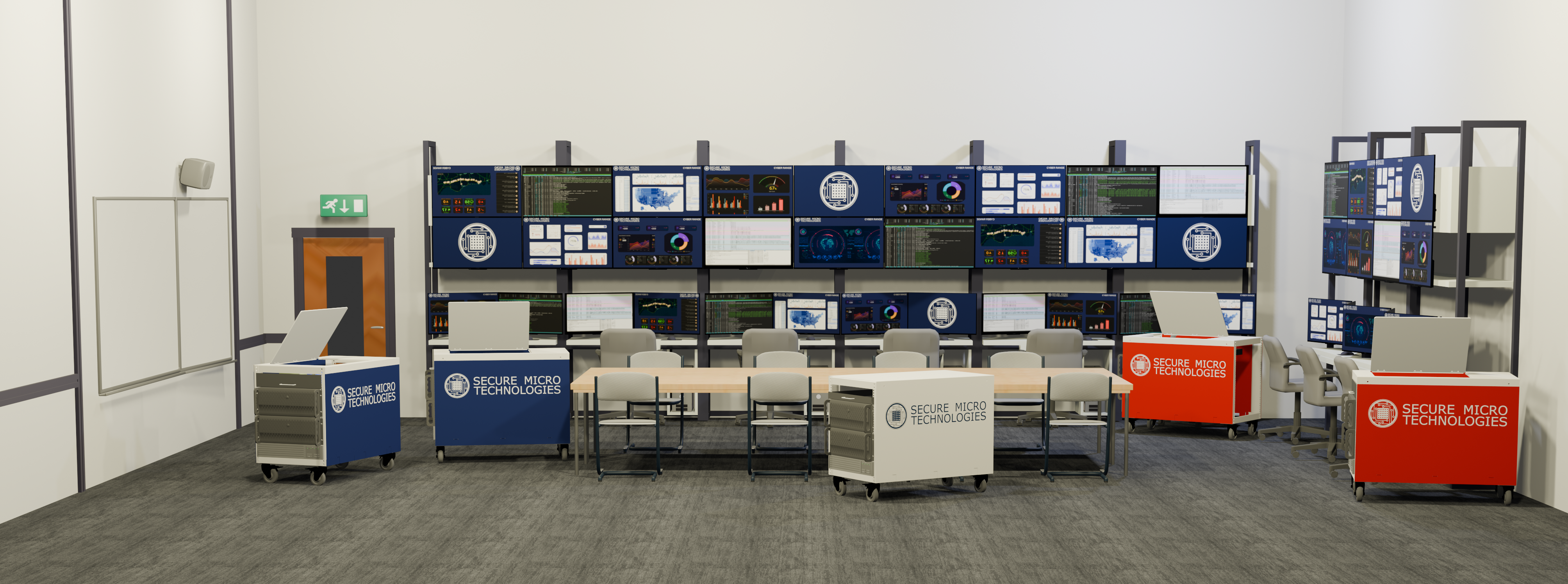 Secure Micro Academy lab and display area